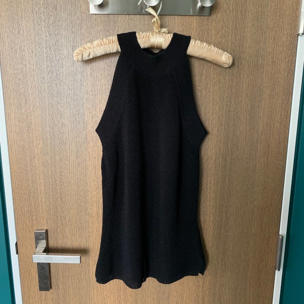 Massimo Dutti Black Knit Top